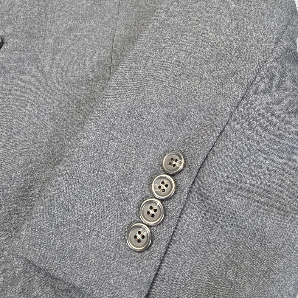 Ralph Lauren Polo University Club Blazer Jacket 100% Wool Gray‎ 42 S